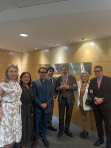 Meeting with Agustin-Garcia Lopez Mexican Ambassador in Singapore and Gerson Garduno. Executive Director Singapore-México Chamber of Commerce event hosted by Eduardo Ramos Gomez. Duane Morris Singapore