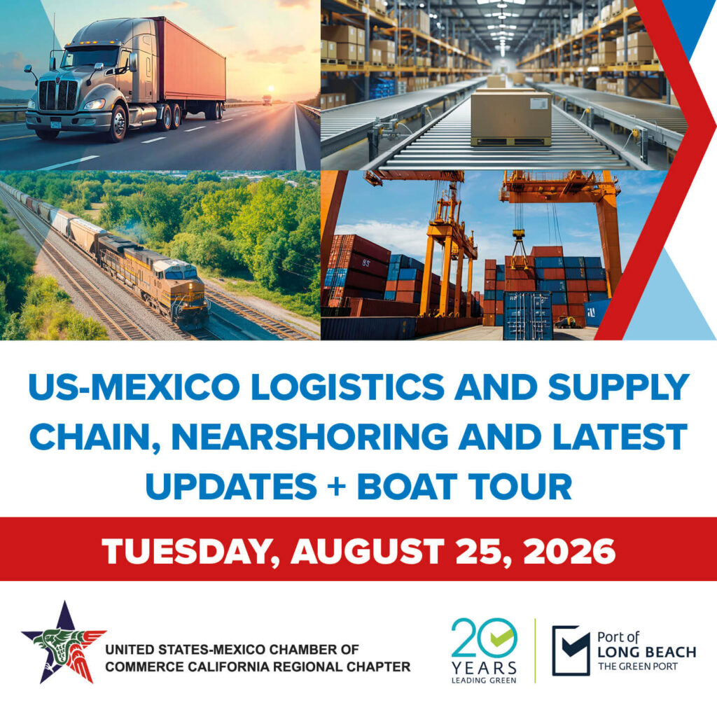 BOAT TOUR- US-Mexico Logistics and Supply Chain, Nearshoring and Latest Updates (Tuesday August 25) California Port Long Beach