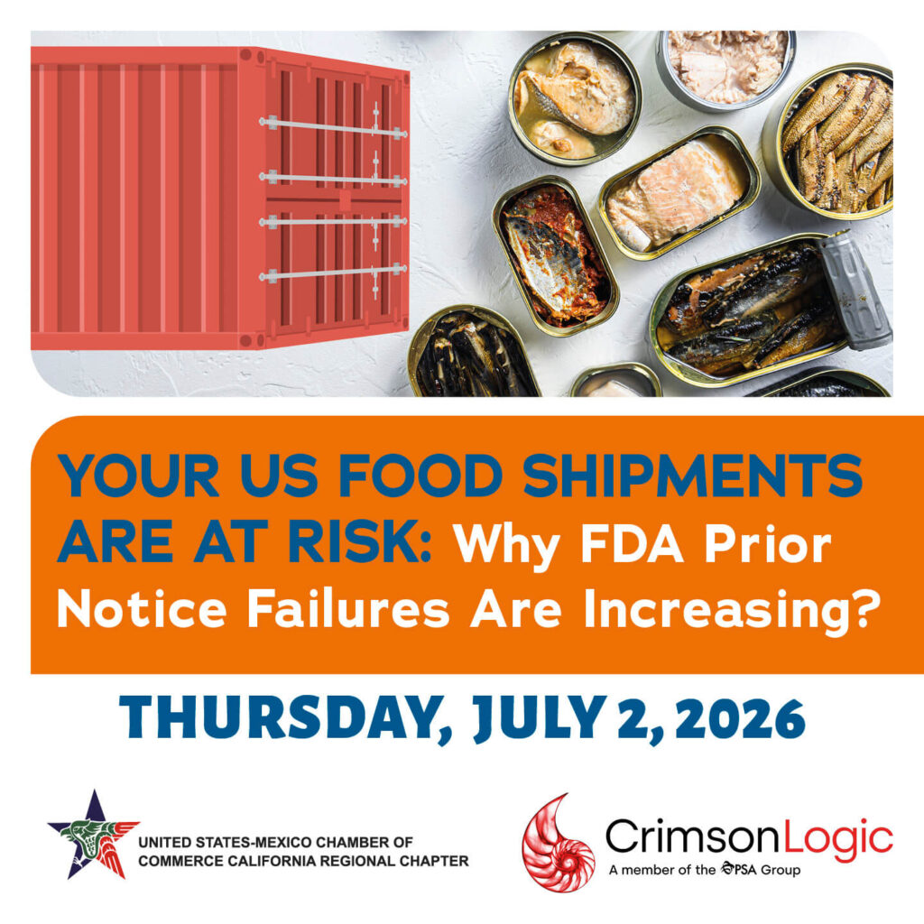 USMCOCCA Your US Food Shipments Are at Risk: Why FDA Prior Notice Failures are Increasing